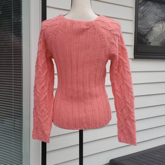 Worthington V-Neck Cable Knit Sweater Size Small - Picture 4 of 9